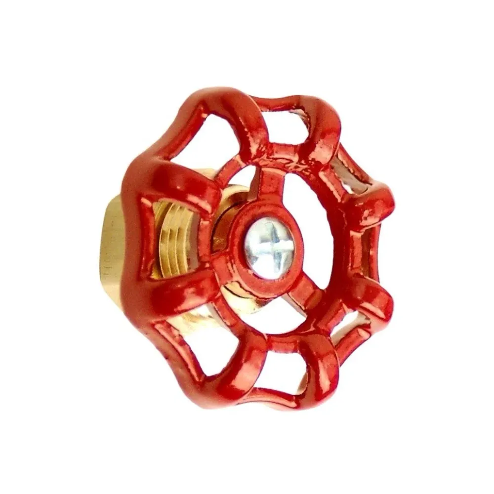 Pomo para muebles de latón - Volante rojo Home Invasion