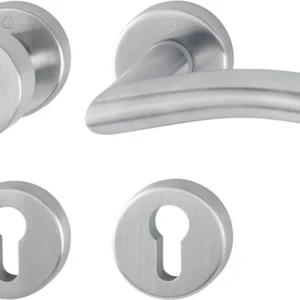Juego de herrajes con rosetas HOPPE Antwerpen E58/42KV/42KVS/1420Z acero inoxidable F69 ( 3000252909 )