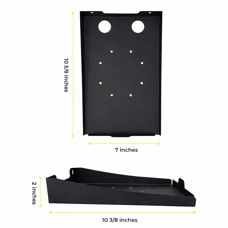 Impresora térmica directa Zebra ZD621 de acero inoxidable para montaje en pared con estante