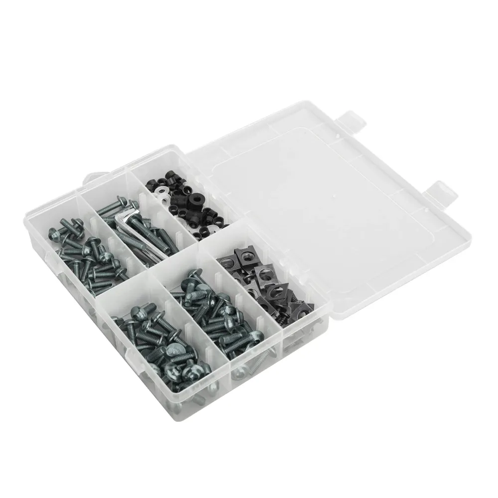 Kit de tornillos de carenado para motocicleta, tornillos de sujeción M5/M6, titanio, 177 Uds.