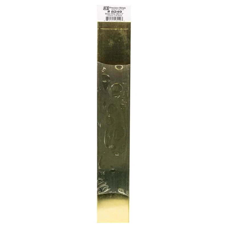 Tira de latón laminado K&S de 0,064 pulg. x 2 pulg. de ancho x 12 pulg. de largo - Oferta de la semana K&S
