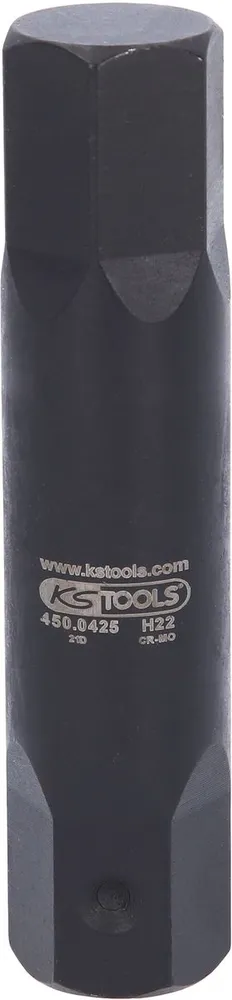 KS TOOLS Inserto de puntas de impacto para tornillos con encastre hexagonal L=107 mm, 22 mm ( 450.0425 )