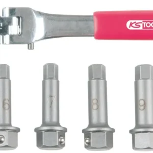 KS TOOLS 1/2' Juego de llaves de inserción especiales para pinzas de freno, 5 pzs ( 918.3500 )