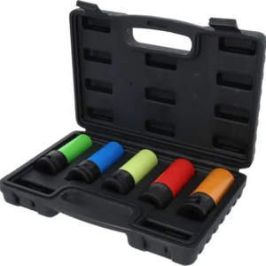KS TOOLS Juego de llaves de vaso especiales para ruedas 5 pzs, robustas ( 515.0870 )