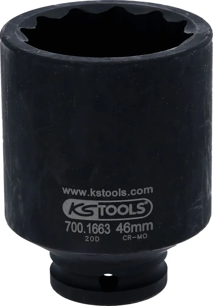 KS TOOLS Llave de gancho de articulaciones portantes para Renault Master y Opel Movano, 46 mm ( 700.1663 )