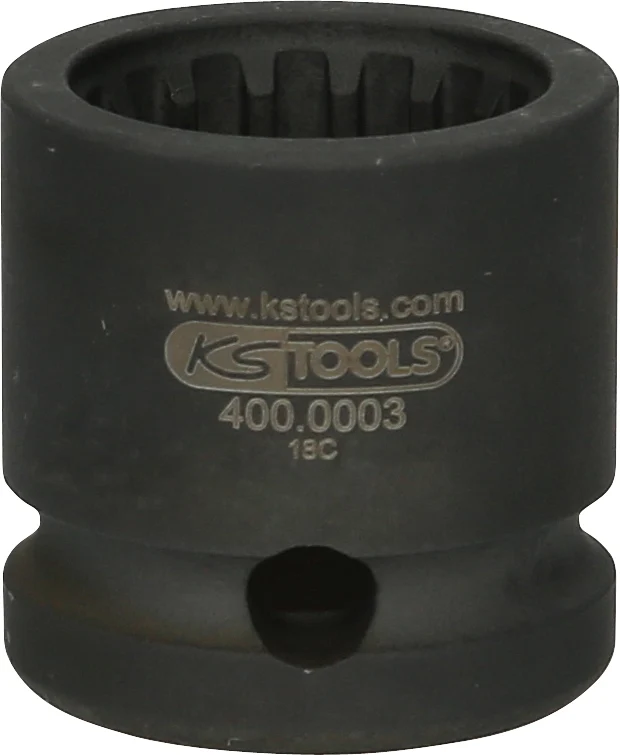 KS TOOLS Llave de vaso especial de 1/2' con perfil especial, fosfatada, 30 mm ( 400.0003 )