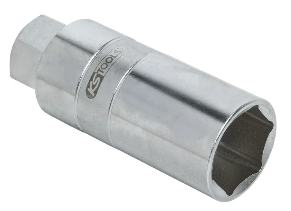KS TOOLS Llave de vaso de sufridera de hexágono exterior para amortiguador, 24 mm ( 150.9424 )