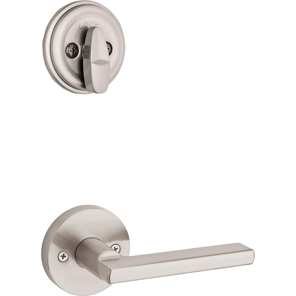 Paquete de molduras Halifax 966HFL RDT 15 para juegos de manijas 800 - Níquel satinado Kwikset