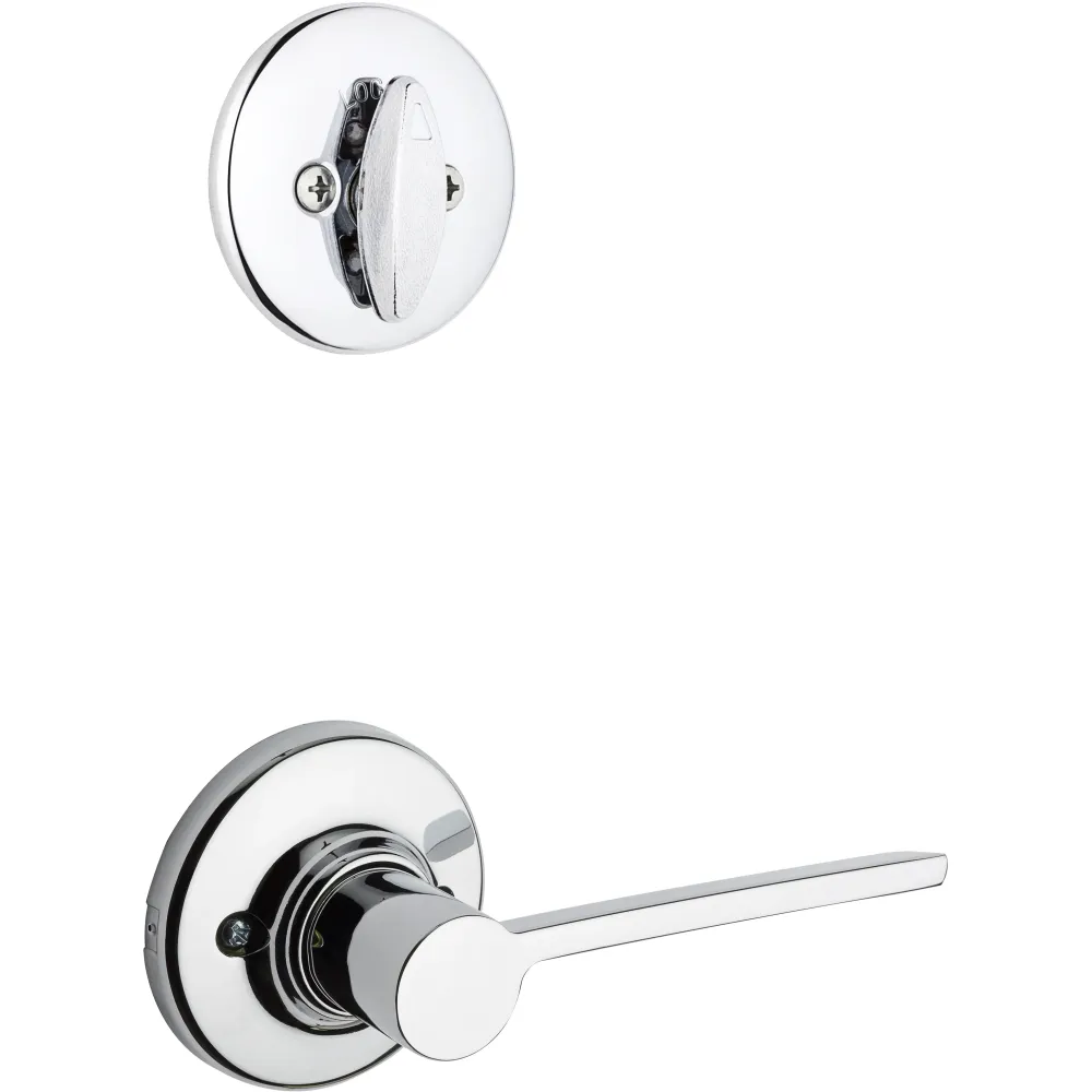 Paquete de molduras Ladera 604LRL RDT LH 26 para juegos de manijas 687 - Cromo pulido Kwikset