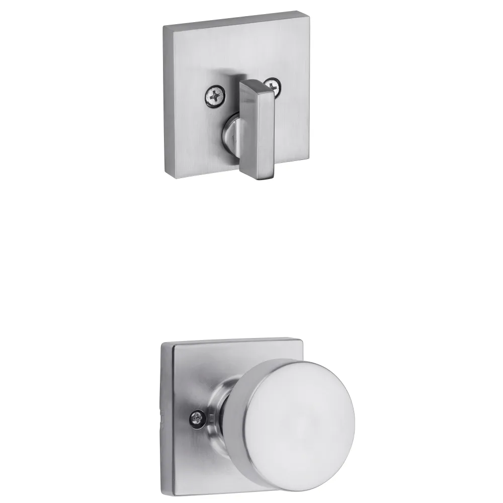Paquete de molduras Pismo 971PSK SQT 26D para juegos de manijas 818 - Cromo satinado Kwikset