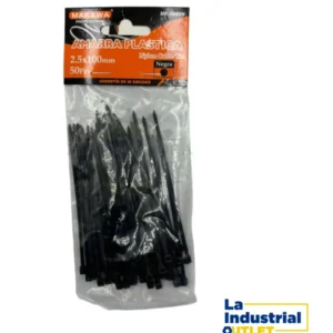 AMARRA PLASTICA 2.5X100MM NEGRO La Industrial Outlet