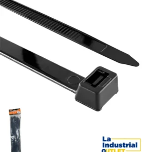 AMARRA PLASTICA 4.8X300MM NEGRO La Industrial Outlet