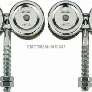 Carrito para riel de porton con perno 450 libras (225 libras por rodin) National Hardware N112-185 (2 por paquete) LIBRE