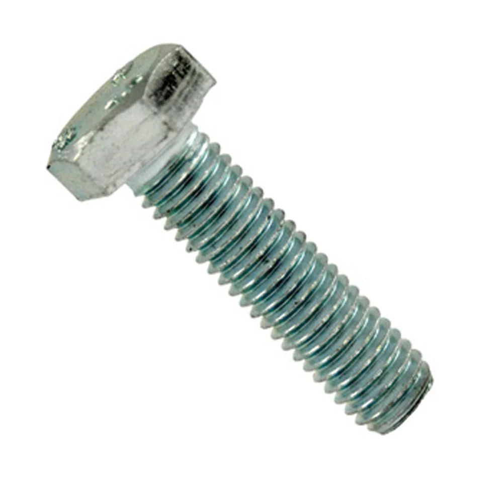 Tornillo hexagonal DIN 933. Métrica 16 mm. Acero cincado calidad 8.8. Rosca completa Lusan