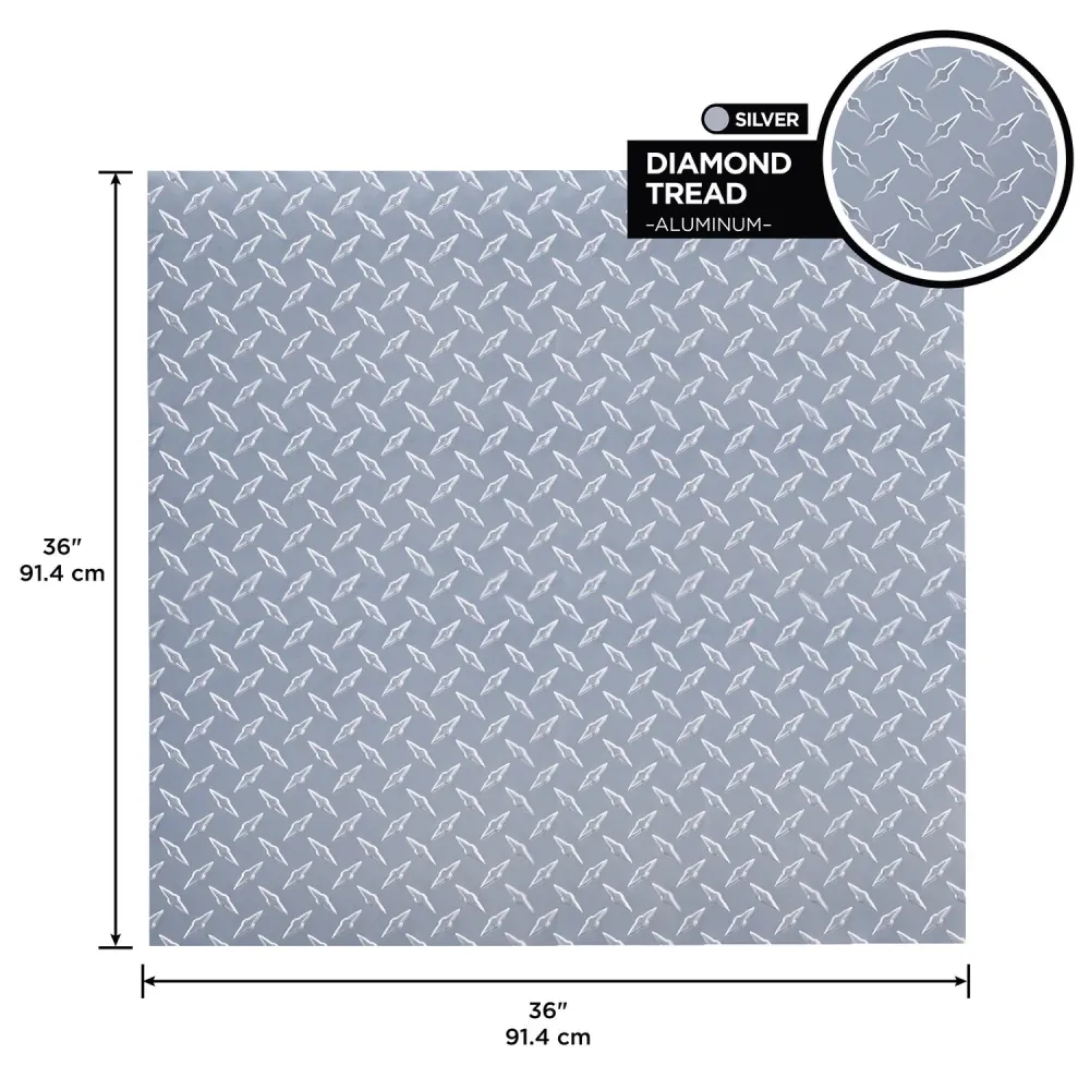 ALM SHT DIAMND TRD36X36" (paquete de 3) M-D BUILDING PRODUCTS