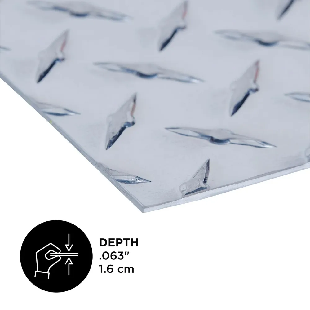 ALM SHT DIAMND TRD36X36" (paquete de 3) M-D BUILDING PRODUCTS