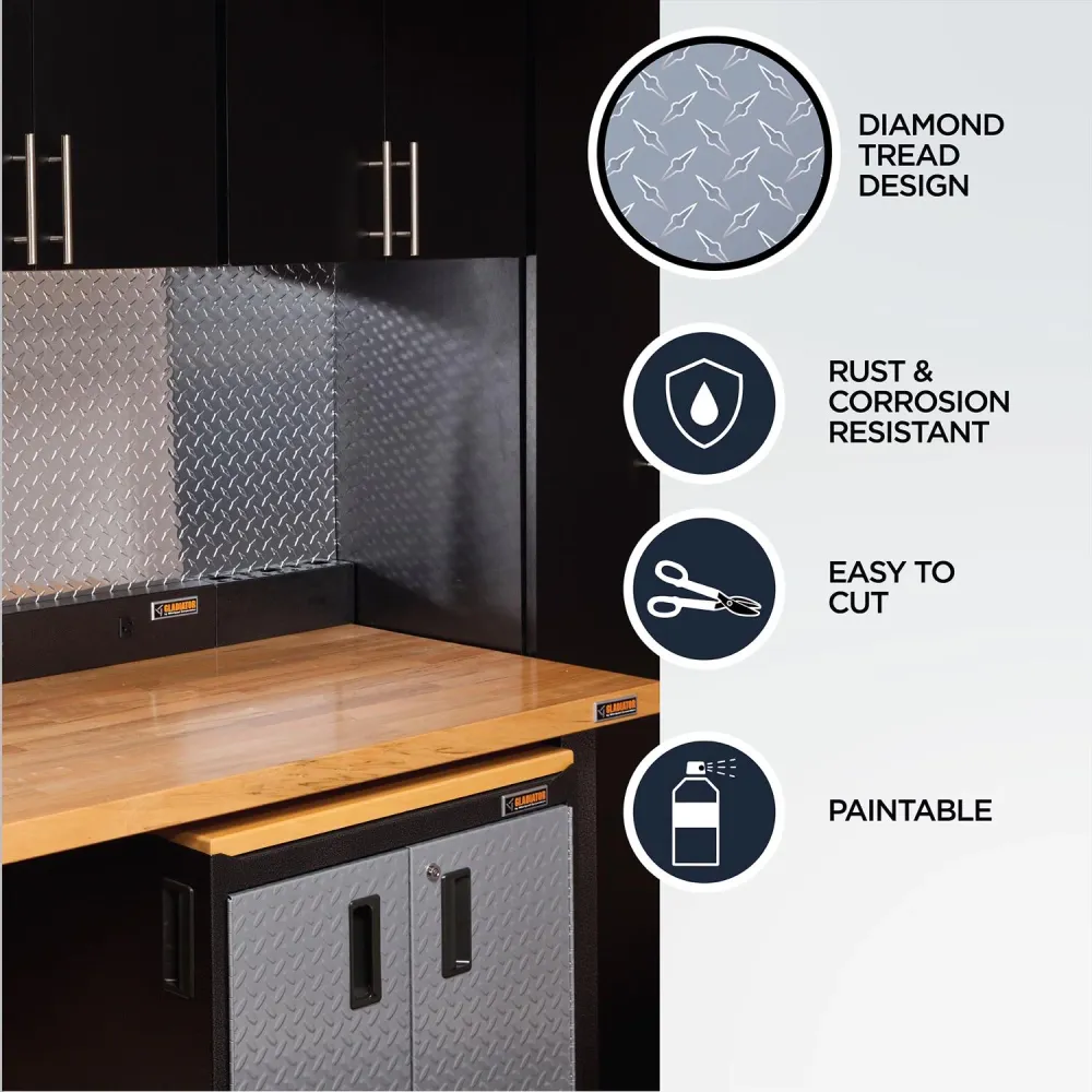 ALM SHT DIAMND TRD36X36" (paquete de 3) M-D BUILDING PRODUCTS