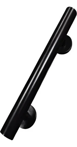 Manijon Tirador Doble De Acero Inoxidable Color Negro 30cm