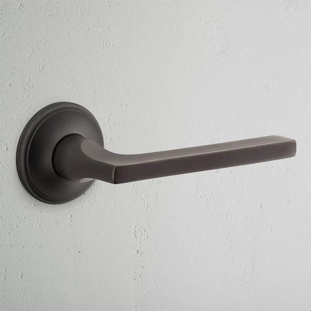 Manilla para puertas Clayton (con muelle) - Bronce