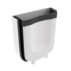 Basurera plástica blanca de 6l plegable para instalación en puerta tamaño: 24 * 15 * 21 Marketplace - MADECENTRO