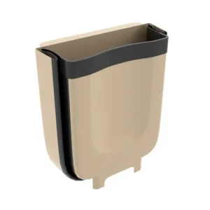 Basurera plástica café de 6l plegable para instalación en puerta tamaño: 24 * 15 * 22 Marketplace - MADECENTRO