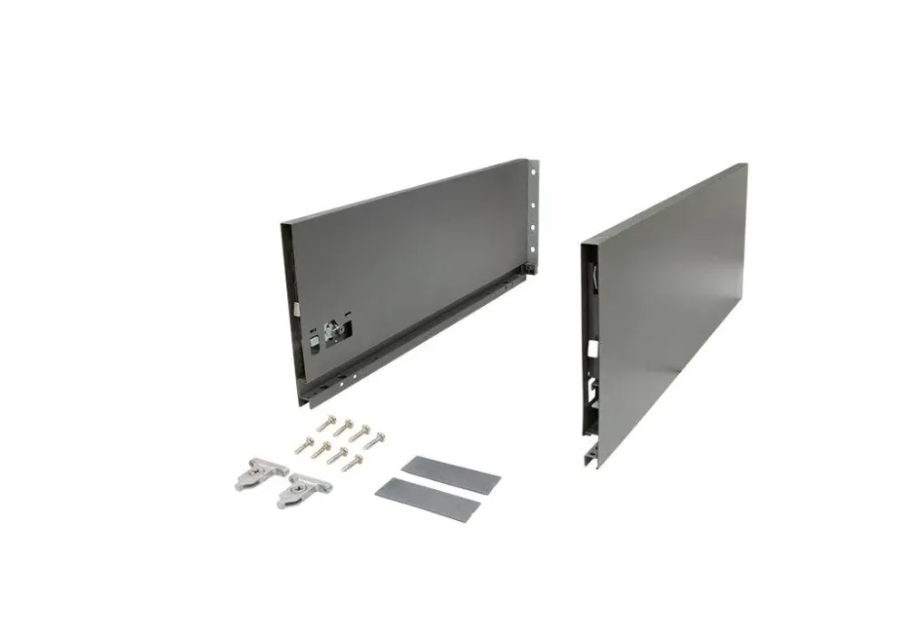 Costado metálico para slim box alto gris antracita h:148mm l:400mm Marketplace - MADECENTRO