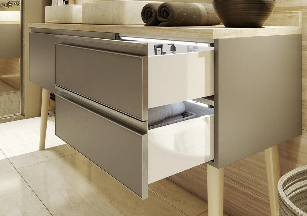 Costado metálico para slim box alto blanco h:148mm l:450mm Marketplace - MADECENTRO