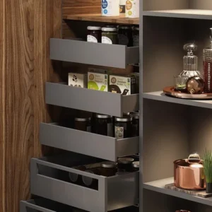 Costado metálico para slim box bajo gris antracita h:63mm l:500mm Marketplace - MADECENTRO