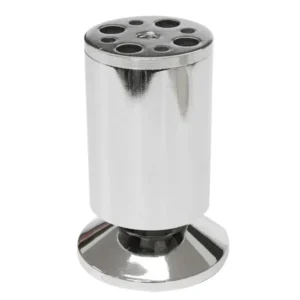 Pata zamak - aluminio 121 cilíndrica con nivelador 100mm Marketplace - MADECENTRO