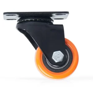 Rodachina plat pvc naranja dí 40 mm sin freno Marketplace - MADECENTRO