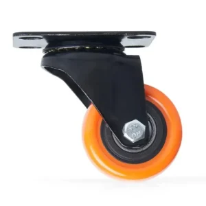 Rodachina plat pvc naranja dí 50 mm sin freno Marketplace - MADECENTRO