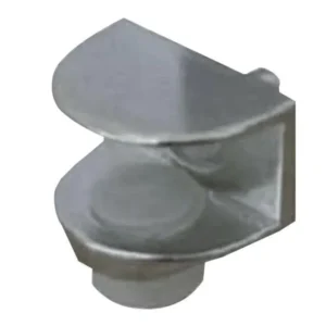 Soporte pequeño en media luna para vidrio cromado Marketplace - MADECENTRO