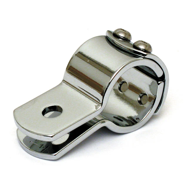 Abrazadera De 3 Piezas De 1-1/4". Acero Cromado Para Harley Davidson MCS