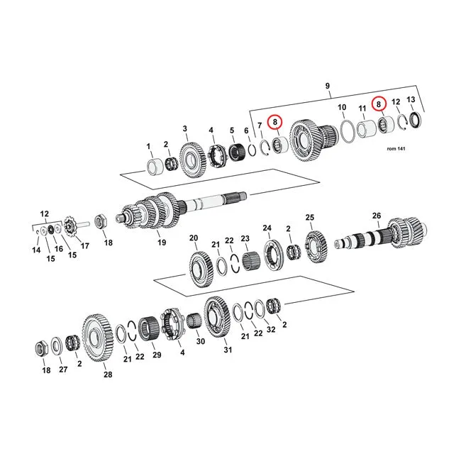 Rodamiento Para Harley-Davidson 8042A MCS