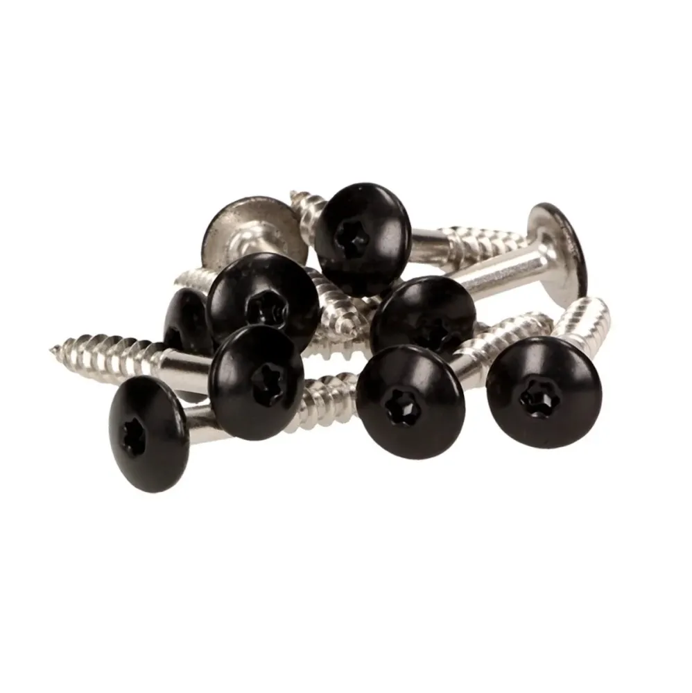 Tornillos para fachada Meisterling 5,5x35 mm 100 piezas (010030000151) 12 mm cabeza plana negro con rosca parcial Torx Ace...