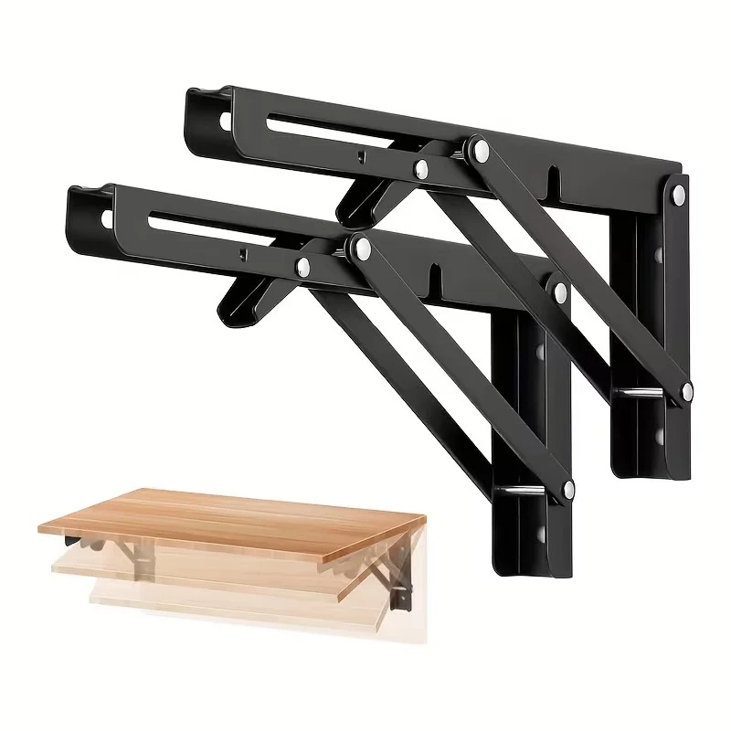 Mensula Rebatible 30cm color negro (par)