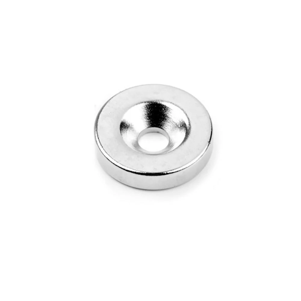 IMÁN NEODIMIO ARO AVELLANADO IM31 NÍQUEL 12 x 6 (Ø8-4) mm MICEL