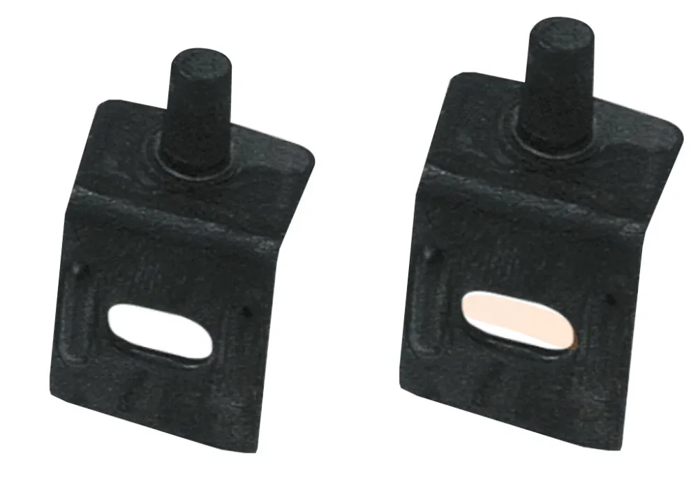 Bisagra acero pivote en l negra con bujes y tornillos Mobile