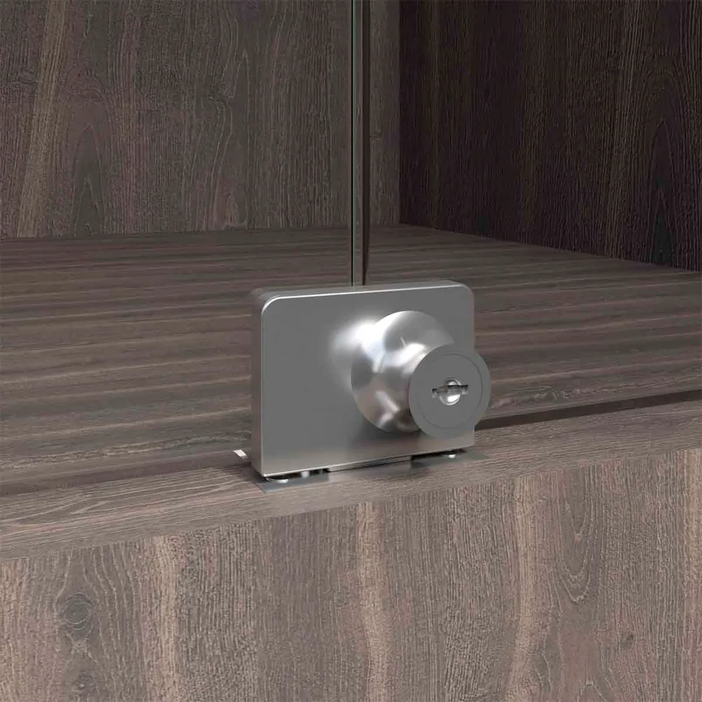 Cerradura para puerta de vidrio 2 puertas Mobile