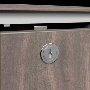 Chapa cerradura para mueble cilindro largo 19 x 32 mm satin niquel Mobile