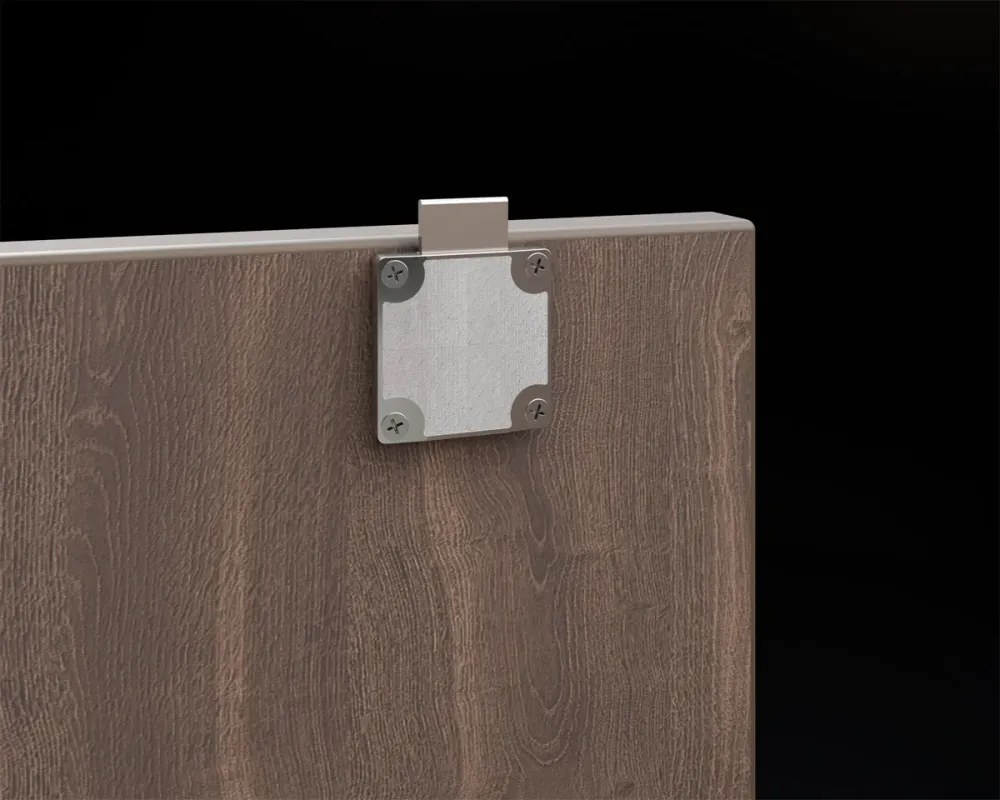 Chapa cerradura para mueble 16 x 20 mm niquel Mobile