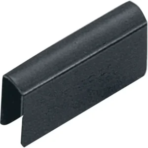 Complemento puerta de vidrio en u negro con adhesivo Mobile