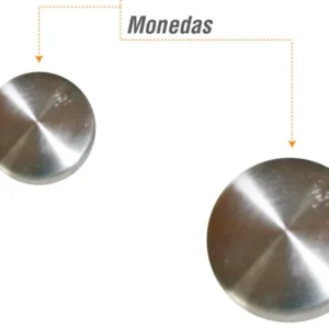 Moneda para soporte de vidrio. diametro 25 mm Mobile
