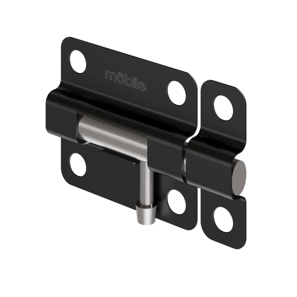 Pasador cuadrado eco acero satin niquelado o negro 2 pulgadas Satin Mobile