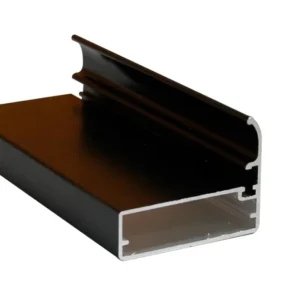 Perfil manija para puertas de aluminio x 3 m negro Mobile