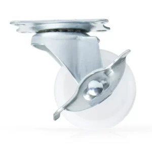 Rodachina. plast blanca con fre. 35 kilos h: 65 mm ø 50 mm Mobile