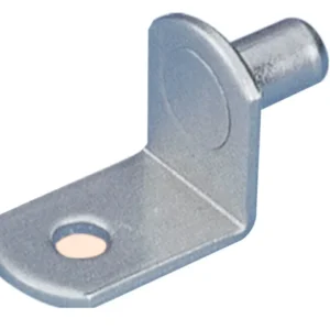 Soporte entrepaño y puerta en l. acero niquelado Mobile