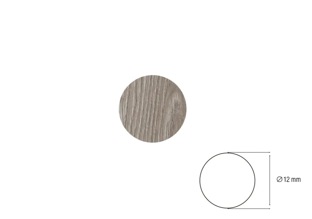 TAPADECEN-12 TAPA TORNILLO ADHESIVO CENIZA X 40 UND Mobile