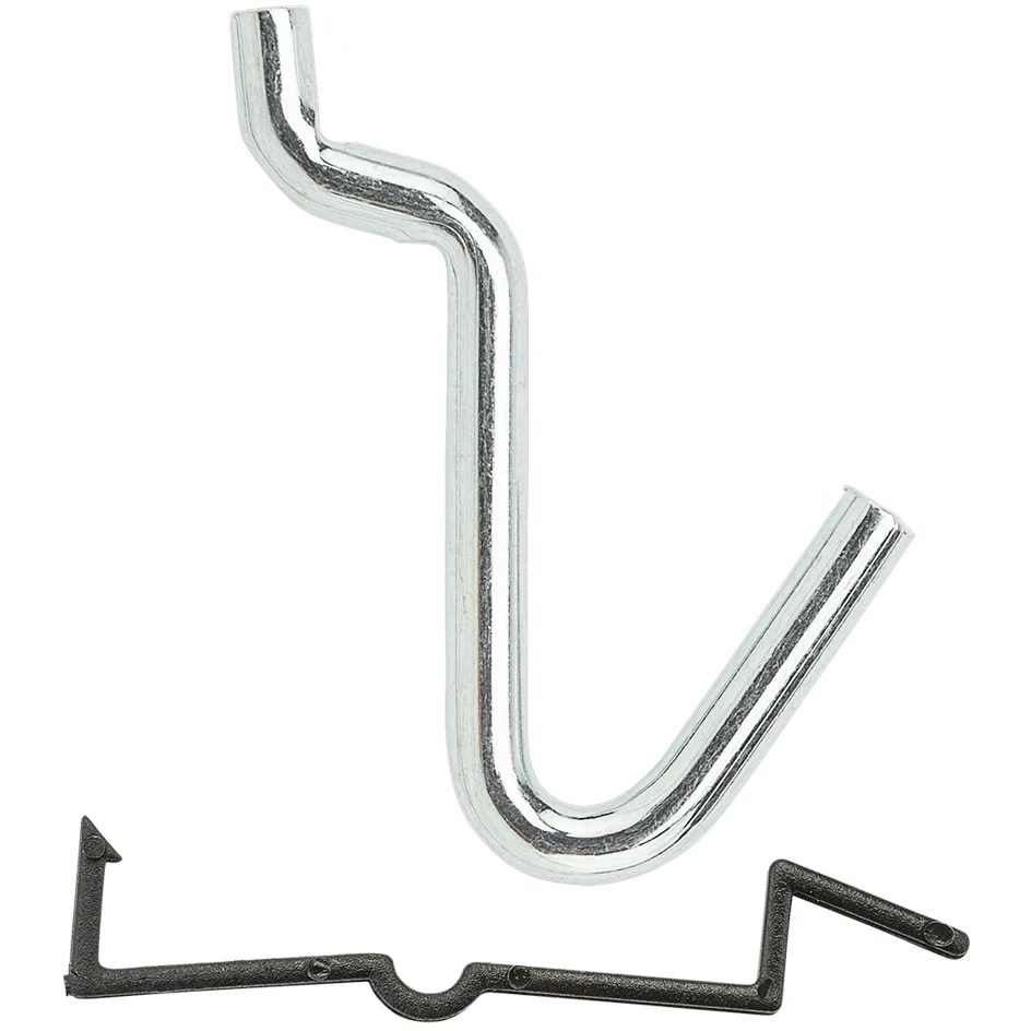Gancho curvo con cierre de 1/4" V2305, paquete de 8, galvanizado National Hardware