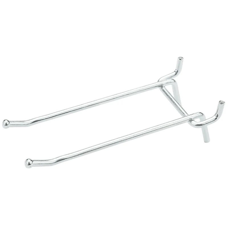 Gancho doble para clavijas de 4" de largo, 2 piezas National Hardware